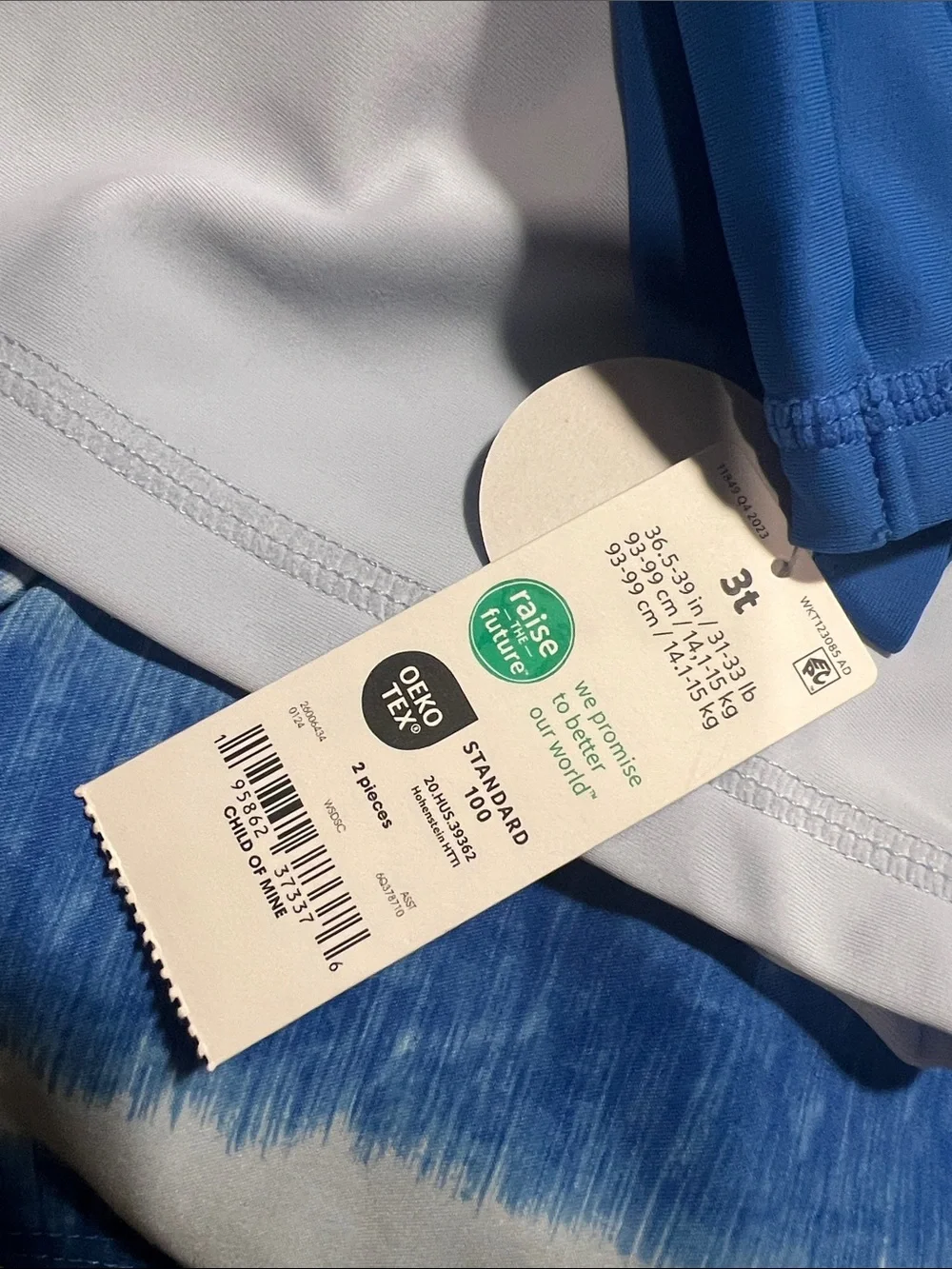 Carter's Child of Mine Baby and Toddler Boy Rash Guard Swimsuit Set 3T